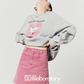 Horse Print Sweatshirt / Pink Mini Skirt LLA0639