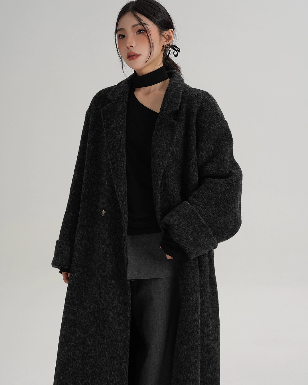 Loose Long Wool Coat SRS0392
