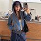 Star Print Zip Up Hoodie CYE0051