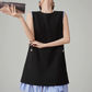Striped Patchwork Sleeveless Vest Dress FER0066