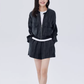 Round Neck Zip-Up Short Jacket SHN0022