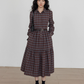 Classic Paid Long Dress VAS0162