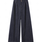 Denim Shirt / Wide Denim Pants / Shoulder-Carry Top WEO0072