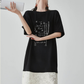 White Lace Docking T-Shirt Dress FER0187