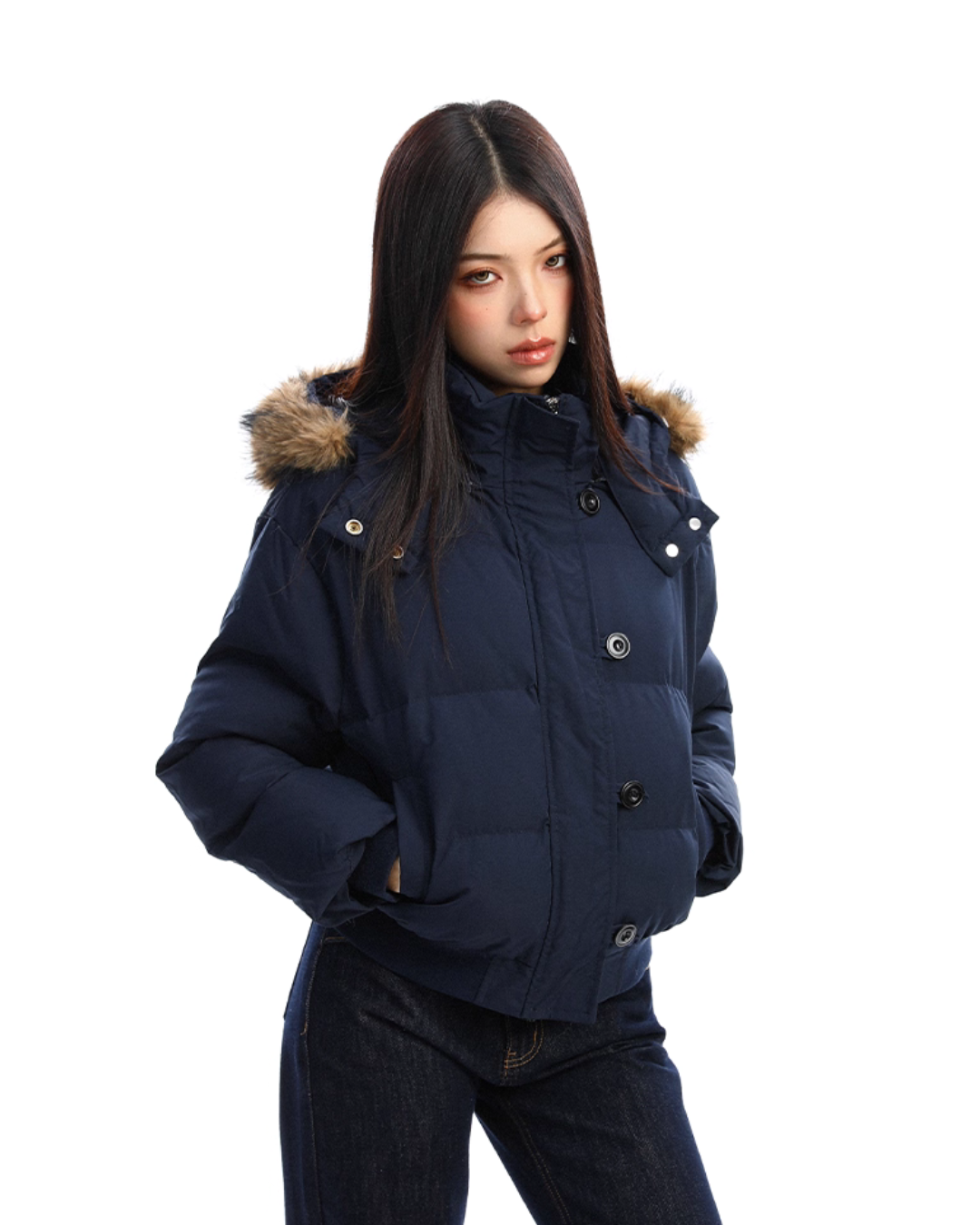Fur Hood Compact Down Jacket BGS0029