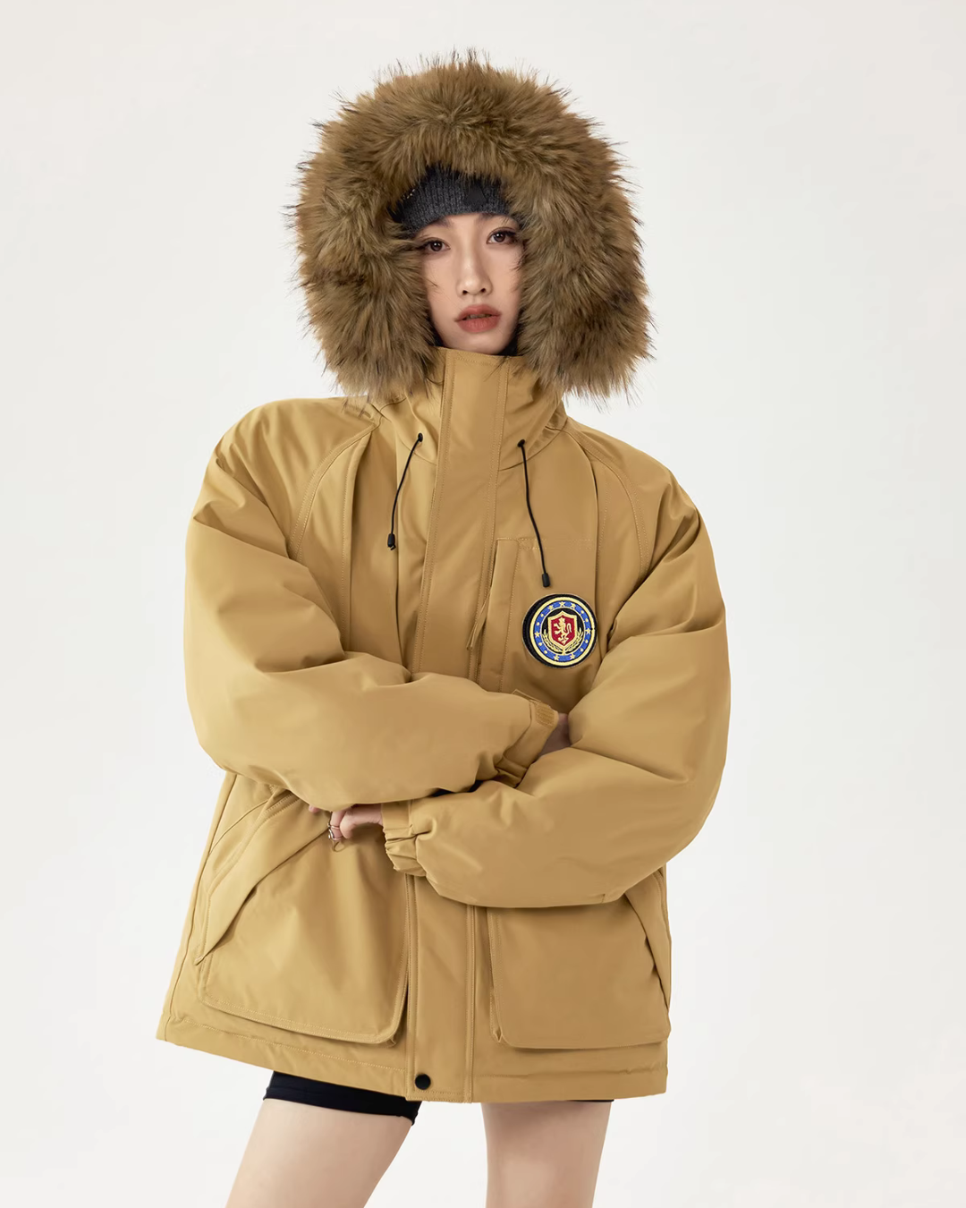Fur Hood Down Jacket ICM0109