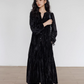 V-Neck Velvet Long Dress VAS0144