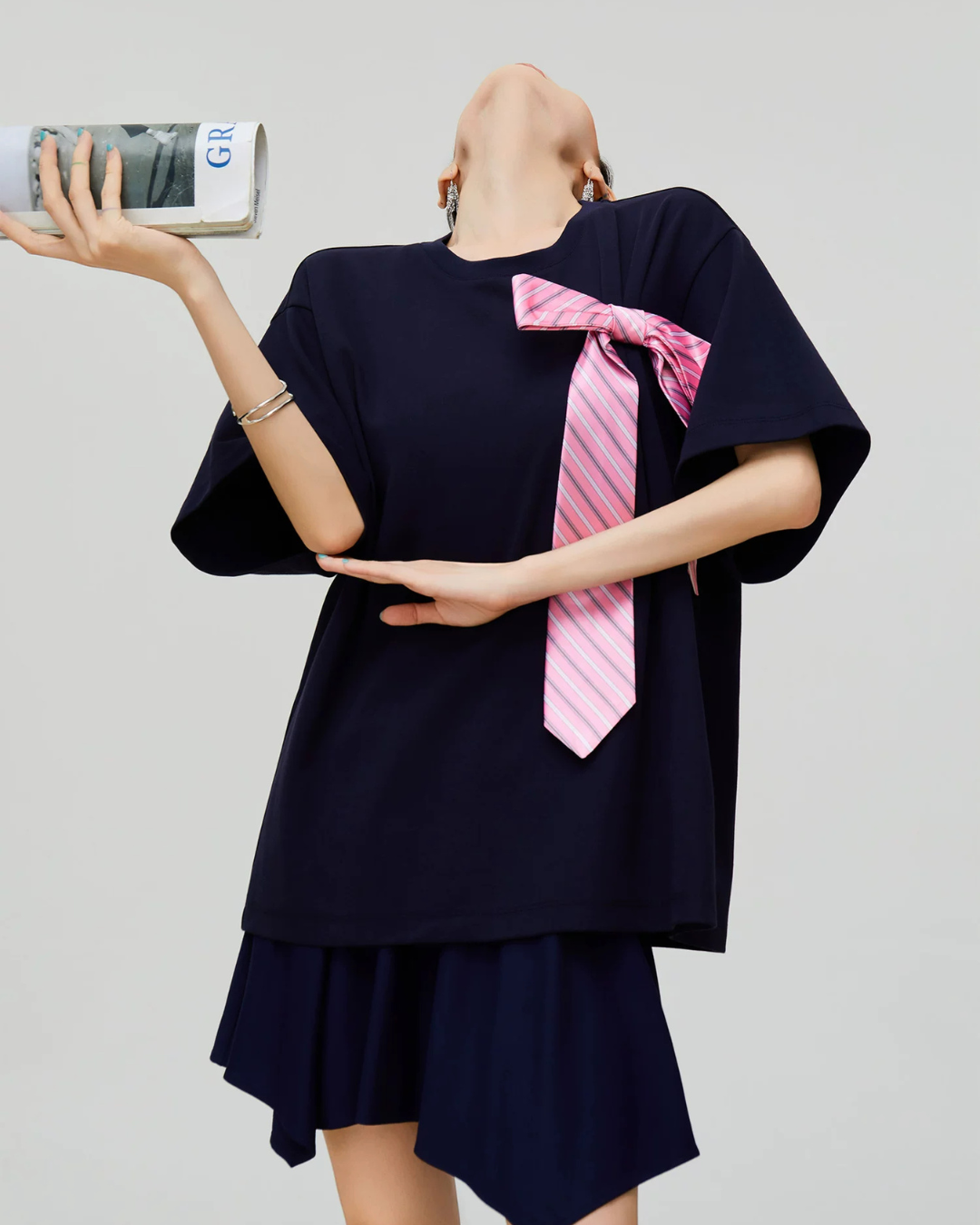 Big Ribbon Oversized T-Shirt FER0332