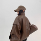 Stand Color Leather Blouson YLS0765