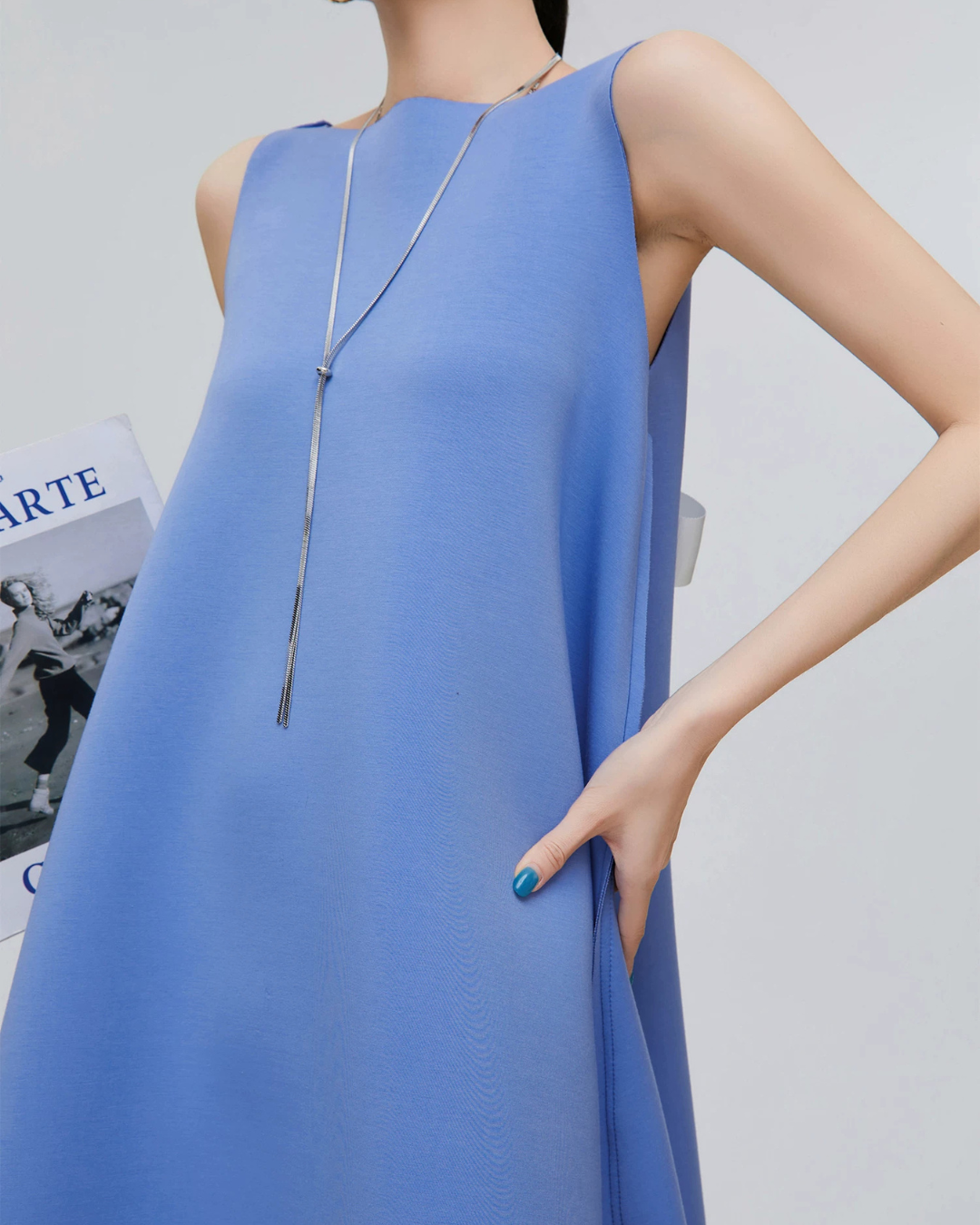 Back Ribbon Sleeveless Mini Dress FER0306