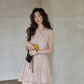 Pastel Pink Frill Dress SMS0010