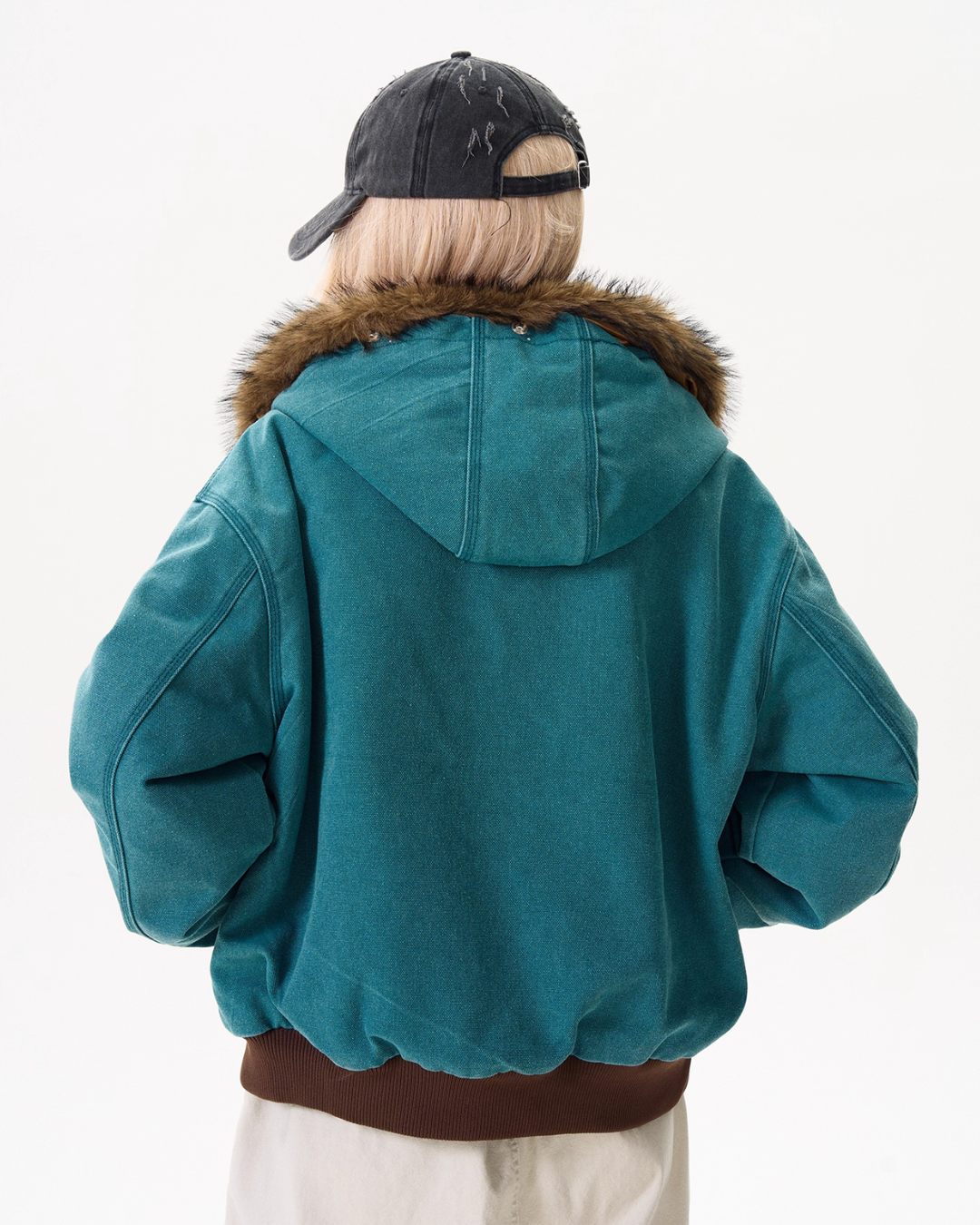 Fur Collar Short Cotton Coat MAD0011