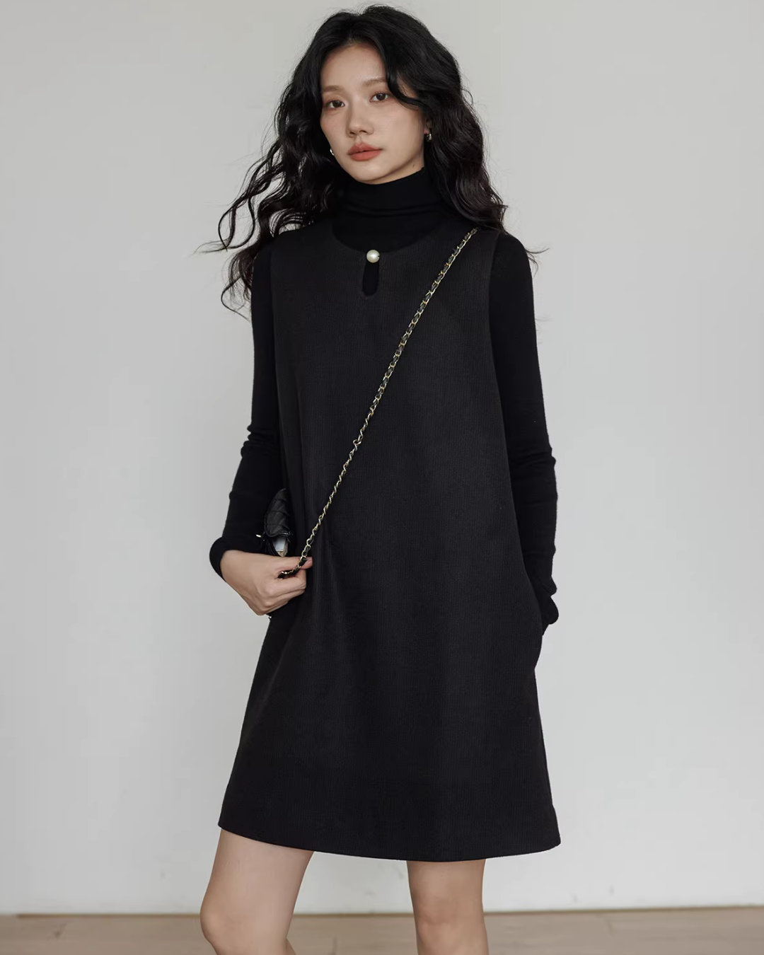 Crew Neck Vest Dress VAS0188