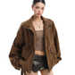 Stand Collar Suede Work Jacket BGS0021