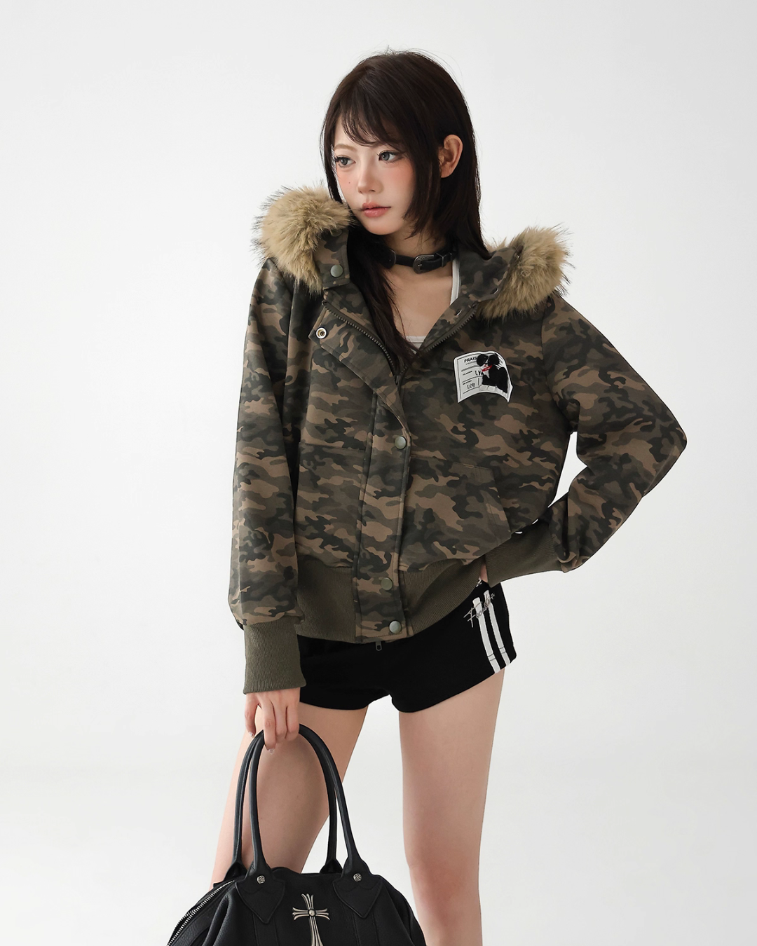 Faux Fur Camouflage Jacket ACS0271