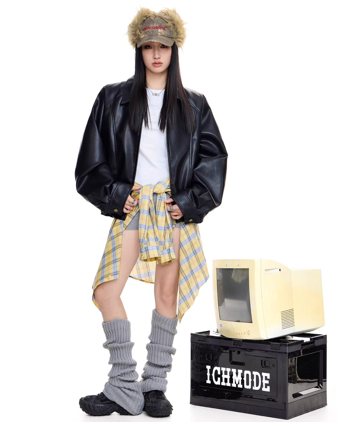 Elegant Leather Jacket ICM0095