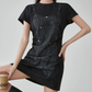 Corset Print T-Shirt Dress FER0120