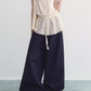 Denim-Style Wide Pants SPY0029