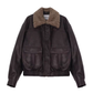 Retro Brown Leather Jacket DEP0003