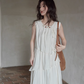 Asymmetrical Tiered Dress / Summer Knit Cardigan SMS0001