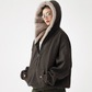 Duty Half Zip Collar Fleece Hoodie ACS0321