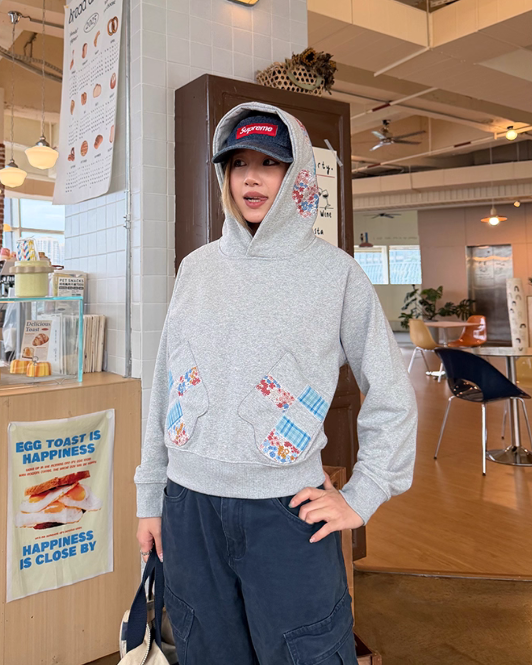 Patchwork Embroidered Hoodie CYE0081