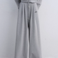 Polka Dot Vest V-Neck Hoodie / Loose Casual Sweatpants ASG0080