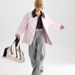 Color Block Collar Down Jacket ICM0108