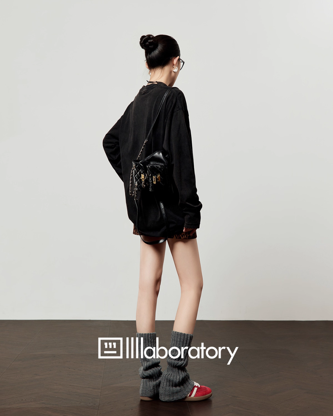 Heart Leopard Long Sleeve T-Shirt / Leopard Skirt LLA0535