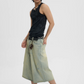 Vintage Wide Short Denim Pants JHQ0005