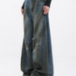 Vintage Distressed Washed Denim Pants KNH0010