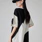 Diagonal Switch Asymmetry T-Shirt Dress FER0109