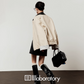 Beige Casual Short Jacket / Trapezoid Mini Skirt LLA0527