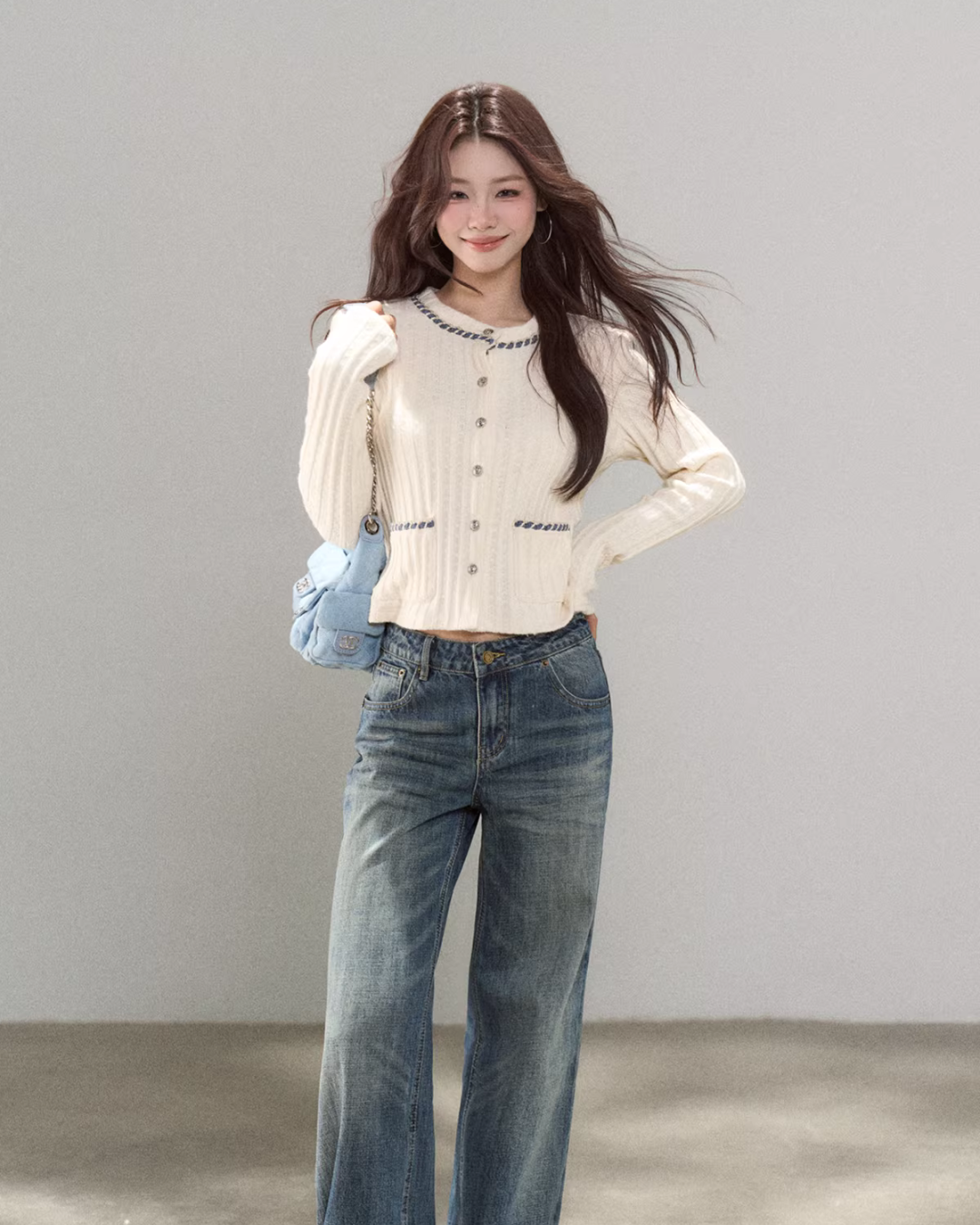Round Neck Tight Knit Top WDB0025