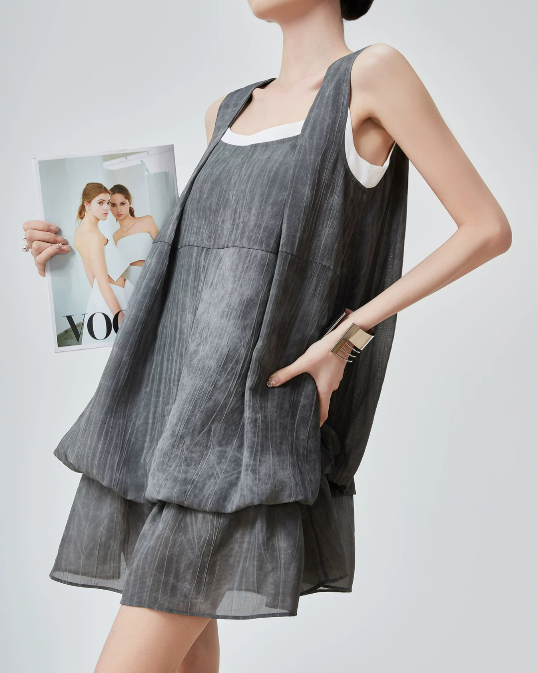 Square Balloon Mini Dress FER0252