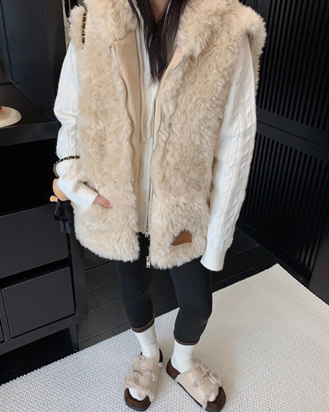 Fluffy Fur Vest YLS1008