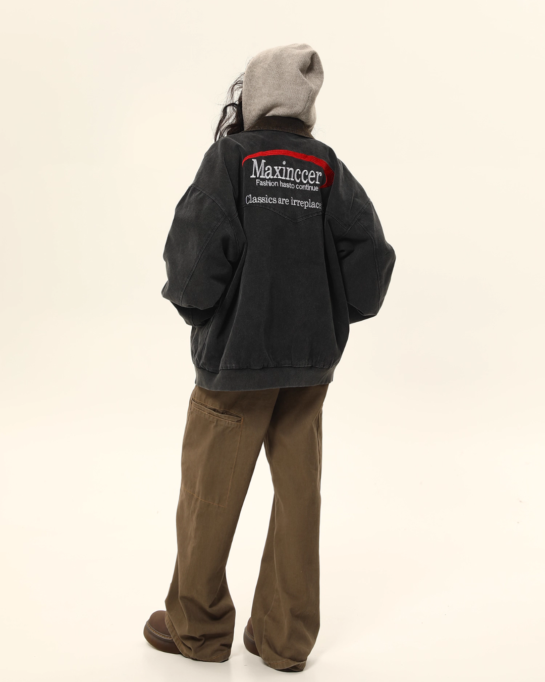 Vintage Trendy Workwear Jacket WDZ0037