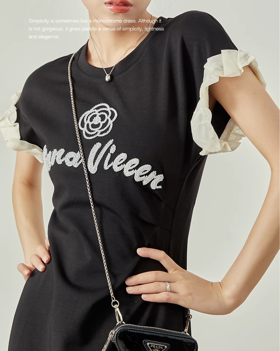 Front Logo T-Shirt Dress LLA0170