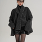 Scarf Mid-Length Wool Coat SRS0383