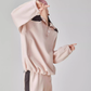Pink Stand-Collar Sweatshirt / Loose Sweatpants FER0061