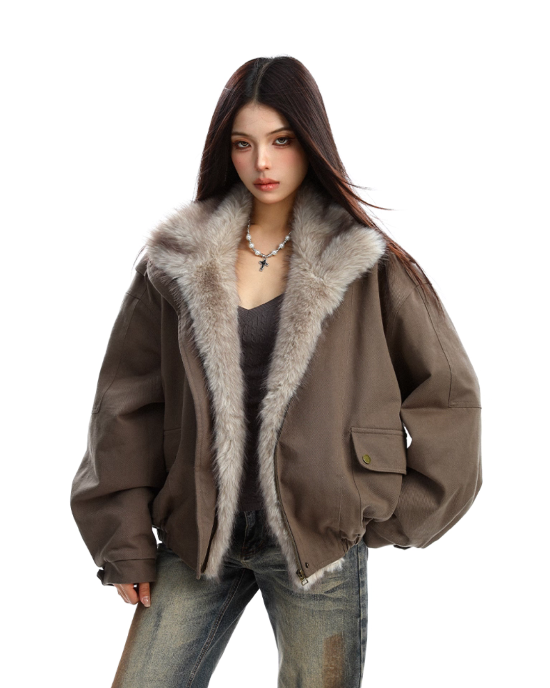 2way Faux Fur Blouson BGS0031