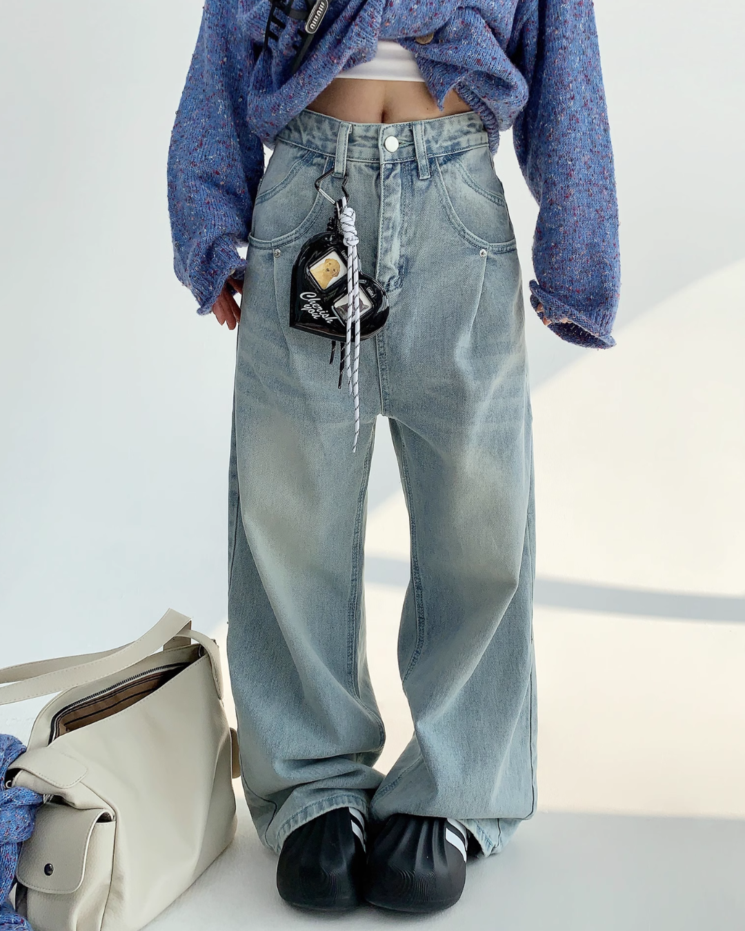 Retro Wide Denim Pants YLS0754