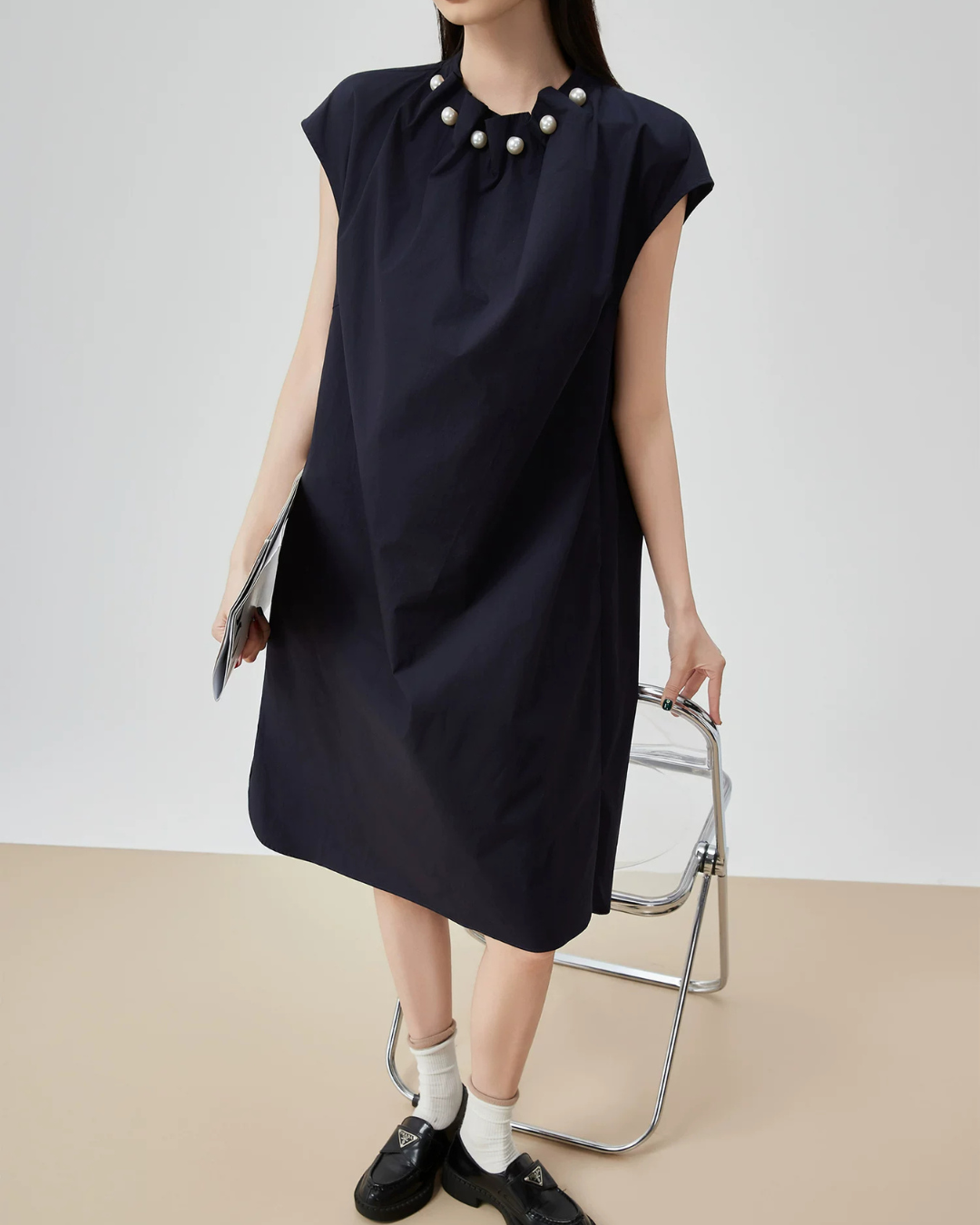 Pearl Necklace A-Line Dress FER0242
