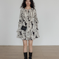 Round Neck Vintage Print Dress VAS0147