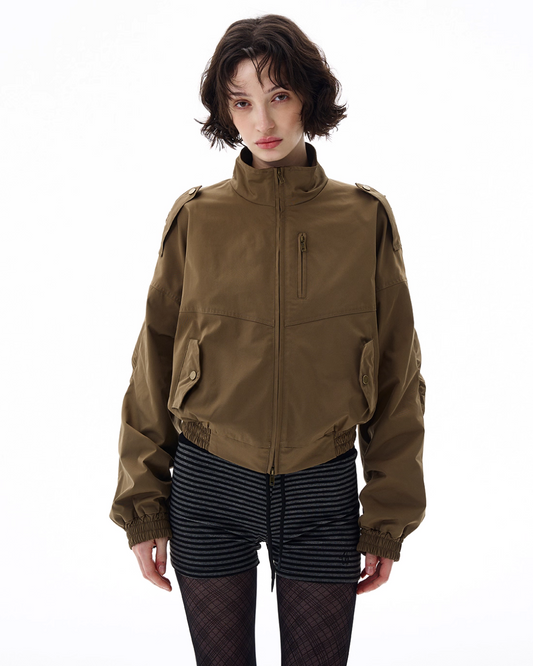 Stand Collar Short Jacket WLS0004