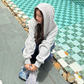 Off-Shoulder Sweatshirt Hoodie CYE0105