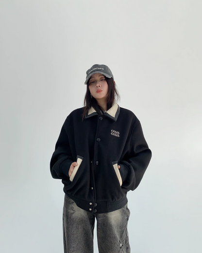 Bicolor Loose Silhouette Jacket YLS0777
