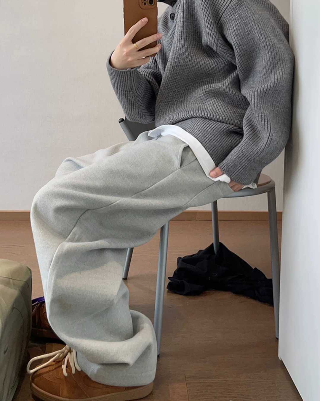 Woolen Curve Pants DAZ0002