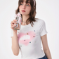 Rabbit Print Short Sleeve T-Shirt ZZF0186