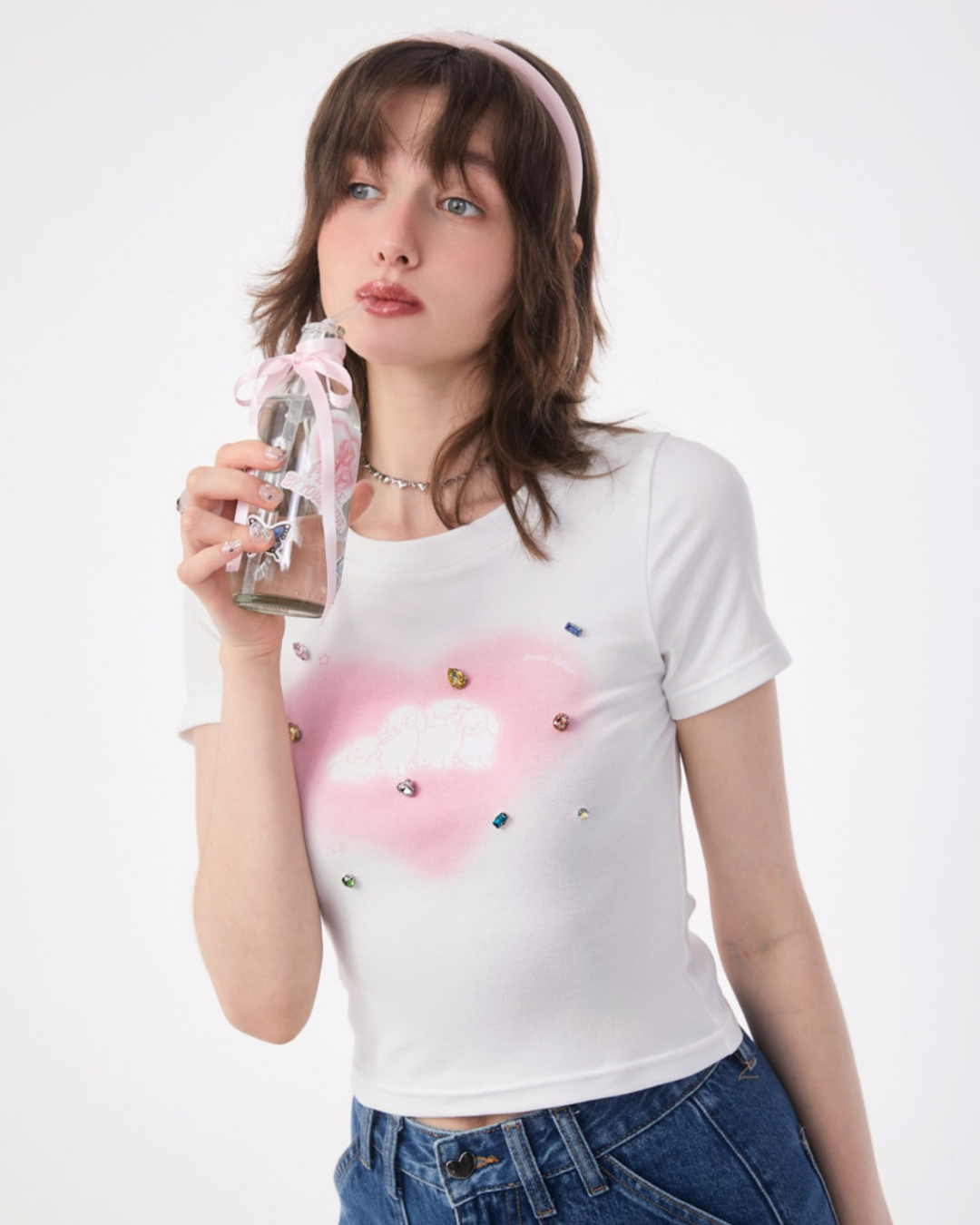 Rabbit Print Short Sleeve T-Shirt ZZF0186